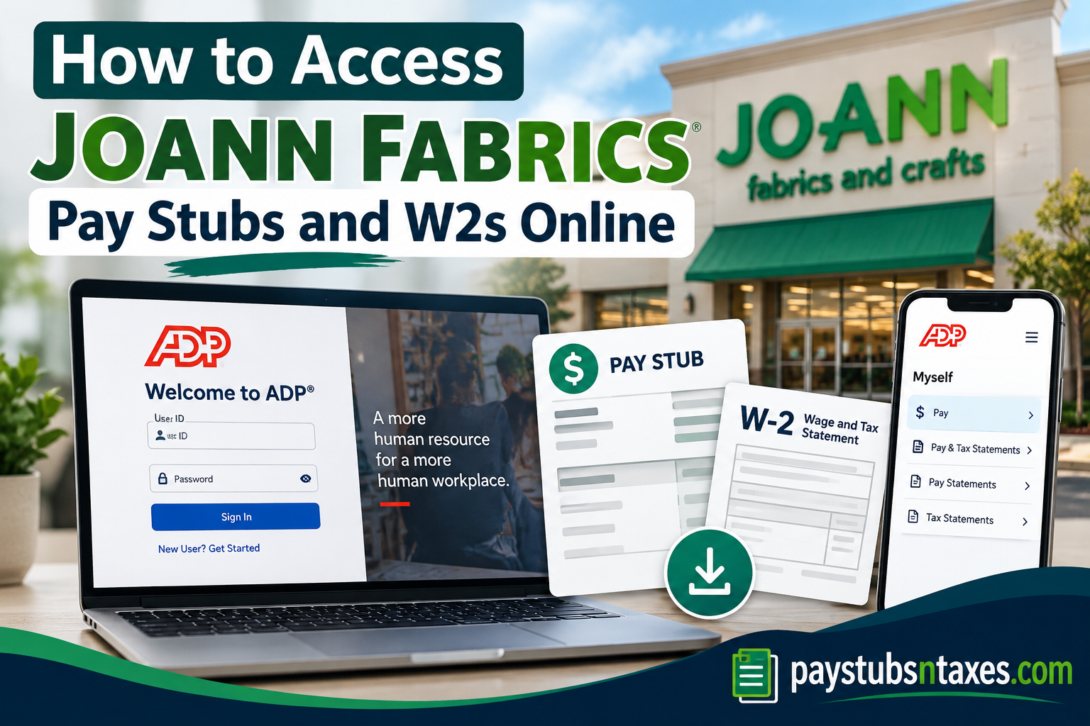 How to Access Joann Fabrics Pay Stubs and W-2s Online