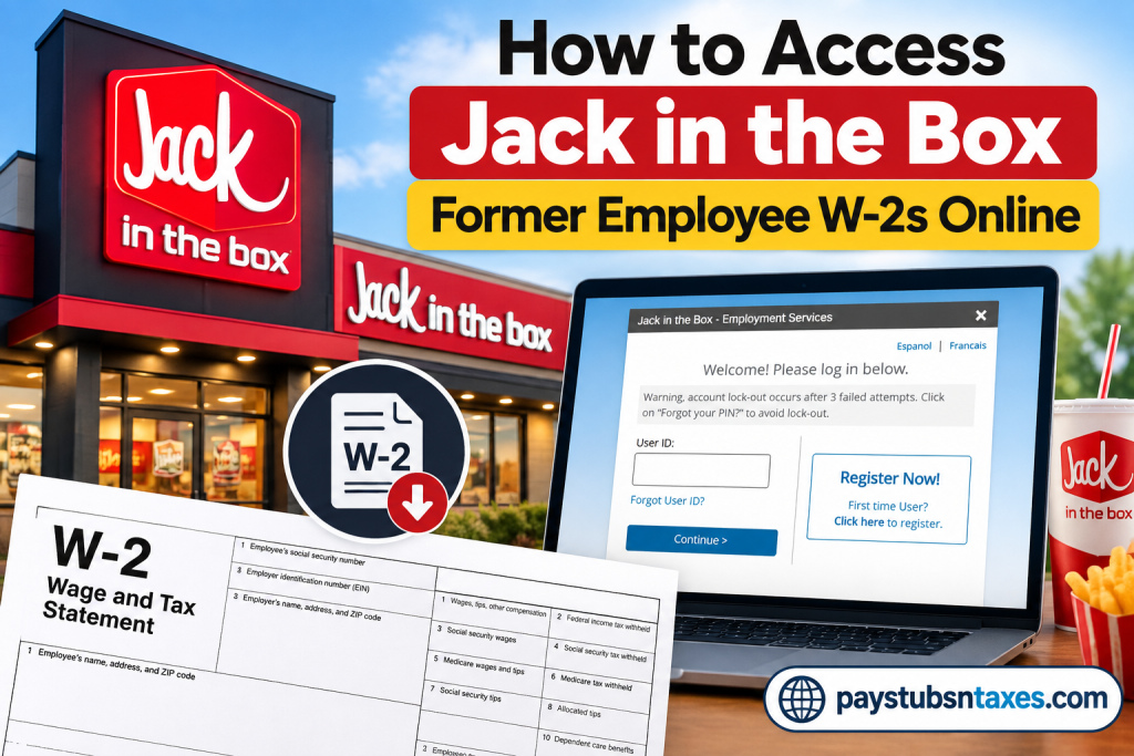 How to Access Jack in the Box Former Employee W-2s Online