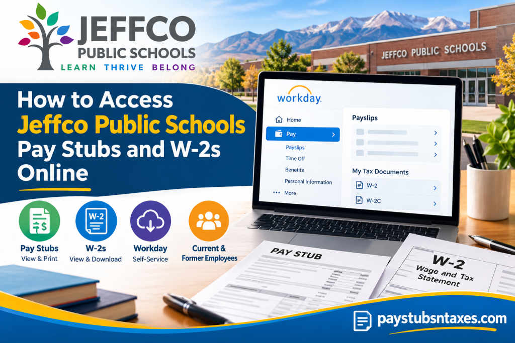 How to Access Jeffco Public Schools Pay Stubs and W-2s Online