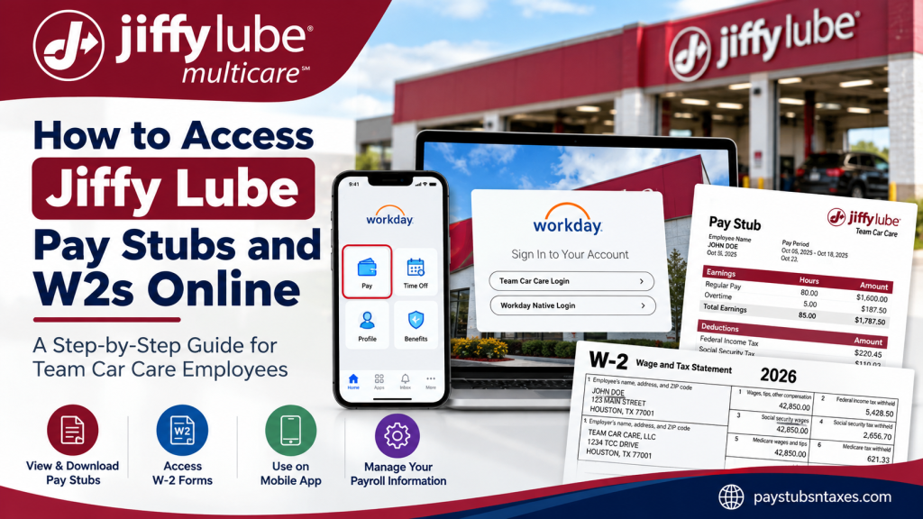 How to Access Jiffy Lube Pay Stubs and W-2s Online