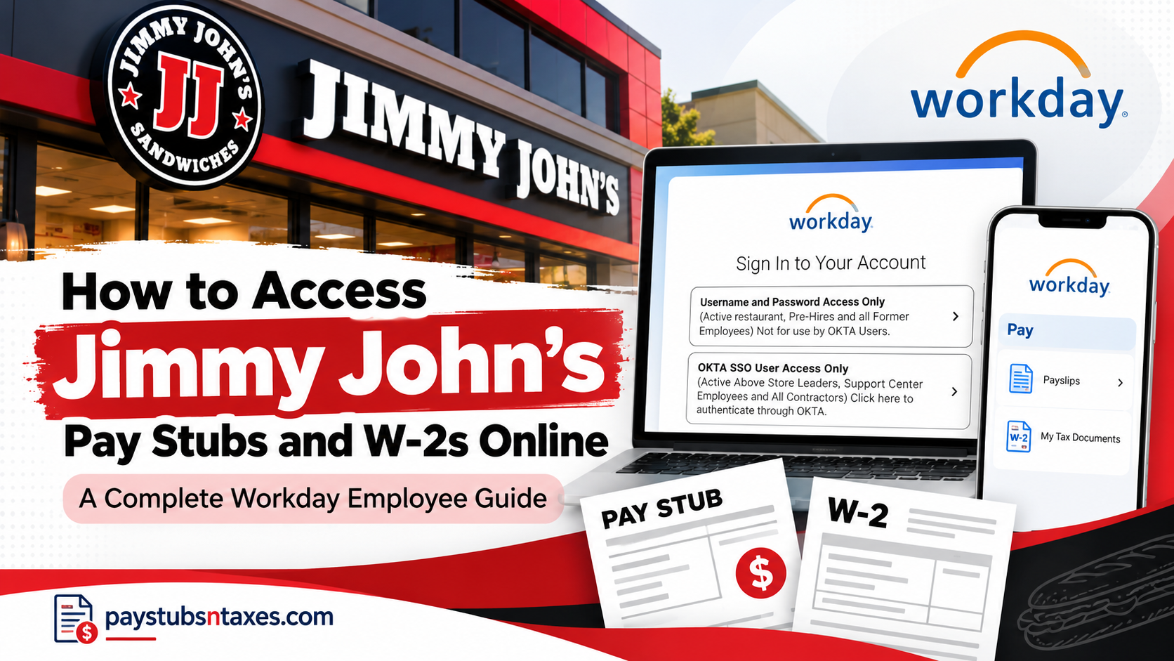 How to Access Jimmy John’s Pay Stubs and W-2s Online