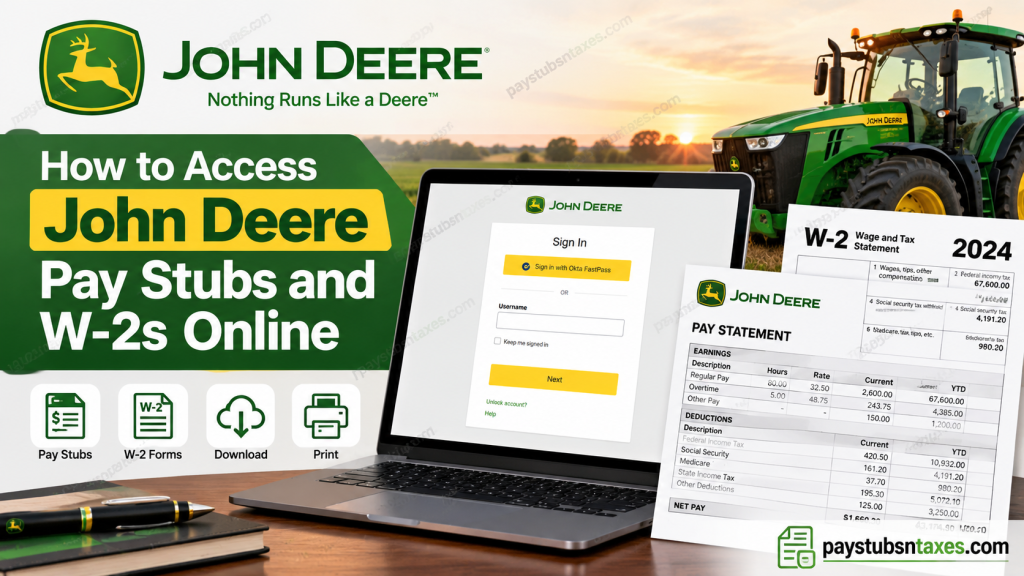 How to Access John Deere Pay Stubs and W-2s Online