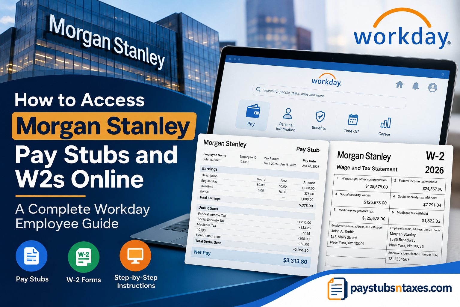 How to Access Morgan Stanley Pay Stubs and W-2s Online